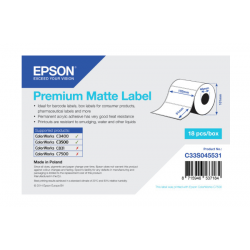 Étiquettes Epson C3400/C3500 Premium Matte Label