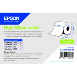 Étiquettes C3500 High Gloss Label continu
